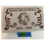 Indian Head Nickel - Coin and Knife