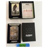 Zippo Lighters - (2) Wildlife Scenes