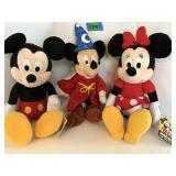 Mickey (2) and Minnie (1) Plush - With Tags (3)