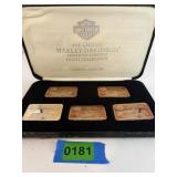 Harley Davidson 1995 ingots -  .999 fine silver