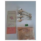 (8) Silver Soup Spoons - 288 grams