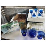 NOS - Blue Glass/Canister and Colored Glass