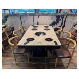 Cenhot Commercial Korean barbecue grill table