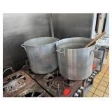 Lot of pans including 2 large stock pots
