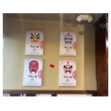 Lot including all wall art