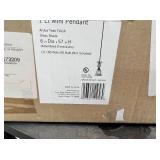 Mini pendant light teak finish