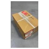 (2) Uline straight sided glass jars