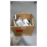 Box of assorted wall plates