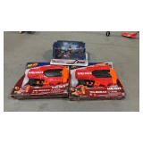 3 toys including Nerf guns and figure play