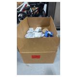 Box of assorted electrical supplies