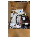 Box of assorted electrical supplies