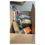 assorted hardware, including lighting,