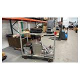 Metal rolling cart 2 tiers approx 4 1/2ï¿½ x2'