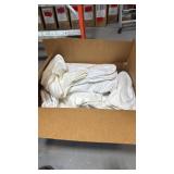 Box of assorted hotel linens