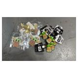 12 assorted grogu keychains