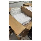 Small Box of hotel linens including 5 shower