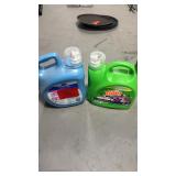 (2)large fabric softener and detergent