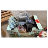 Bin of assorted clothes