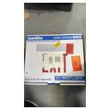 Sunlite emergency, backup edge lit exit sign,