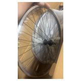 (5) black wheels with quick release Black