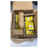 (35) yellow bike grips lock on tape wrap