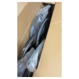 (5) assorted rims, Matt black/black etc