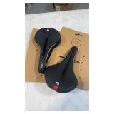 (2) velo black and red bike seats/saddles