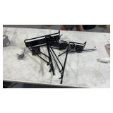 (2) rear bike rack black
