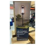 (2) Hampton bay LED filament pathway light