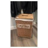 Small woven laundry basket