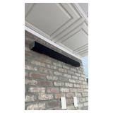 Sound bar attached to the wall this is about 10