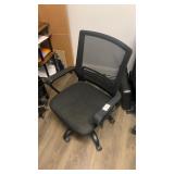 Black ergonomic office chair