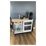 Wine cabinet gray and metal does not include