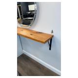 (4) work station (wood shelves only with metal