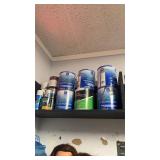 Lot of assorted products including paint and hair