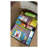 Box of Trend educational supplies assorted