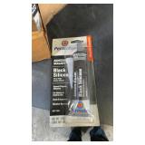 (6) Permatex Black Silicone Adhesive Sealant