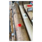(2) rolls of gray PVC sheeting