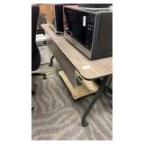 Mobile Training/Nesting Table with Casters, Gray