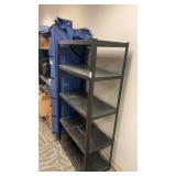 Black Steel 5-Shelf Boltless Storage Shelving Unit