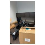 Dark Espresso L-Shaped Executive Desk with