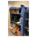 Rolling metro rack with contents