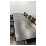 Large Dark Espresso Conference Table with