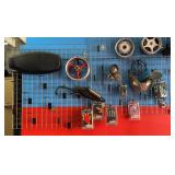 Approximate 24 pieces on display rack. -