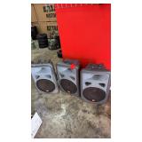 (3) JBL EON15P-1 Powered Speakers