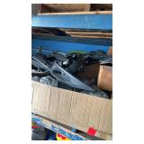 Small pallet of used assorted scooter parts,