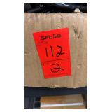 Two boxes of assorted brake cables, and parts.