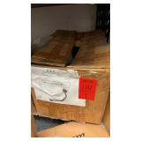 Box of assorted motorcycle repair pieces,