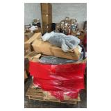 Pallet contains multiple exhaust pipe assemblies
