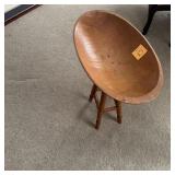 WOOD DOUGH BOWL STYLE STAND